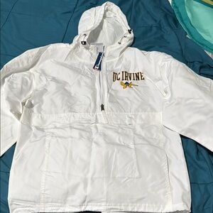 Champion UC Irvine White Windbreaker